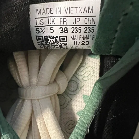 NWT Adidas Handball Spezial Shoes Preloved Green Cream White Men 5.5/Women 6.5 - Picture 15 of 15